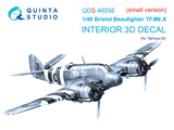 1/48 Quinta Studio Bristol Beaufighter TF.Mk.X 3D-Printed Panel Only Set (for Tamiya kit) QDS 48556