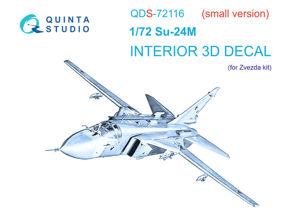 1/72 Quinta Studio Su-24m 3D-Printed panels only (Zvezda) QDS 72116