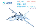 1/72 Quinta Studio Su-24m 3D-Printed panels only (Zvezda) QDS 72116