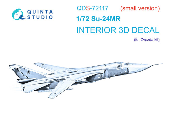 1/72 Quinta Studio Su-24SM 3D-Printed panels only (Zvezda) QDS 72117