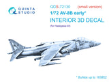 1/72 Quinta Studio AV-8B early 3D-Printed Panel Only set (for Hasegawa kit) QDS 72130