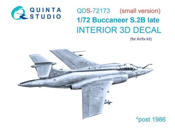 1/72 Quinta Studio Blackburn Buccanneer S.2B Late 3D-Printed Panel Only (for Airfix kit) QDS 72173
