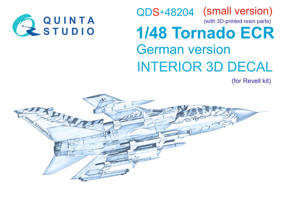 1/48 Quinta Studio Tornado ECR German 3D-Printed Panels Only Set (for Revell kit) (with 3D-printed resin parts) QDS+48204