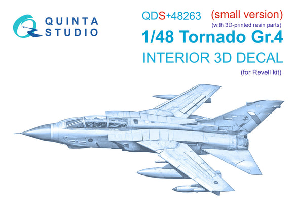 1/48 Quinta Studio Tornado GR.4 3D-Printed Panels Only Set (for Revell kit) (with 3D-printed resin parts) QDS+48263
