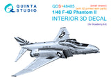 1/48 Quinta Studio F-4B Phantom II 3D-Printed Panels Only (for Academy kit) QDS+48485