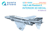 1/48 Quinta Studio F-4N Phantom II 3D-Printed Panels Only (for Academy kit) QDS+48486