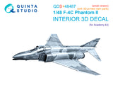 1/48 Quinta Studio F-4C Phantom II 3D-Printed Panels Only (for Academy kit) QDS+48487