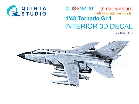 1/48 Quinta Studio Tornado Gr.1 3D-Printed Panels Only (for Italeri kit) (with 3D-printed resin parts) QDS+ 48520