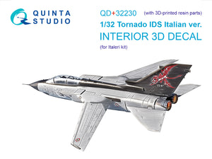1/32 Quinta Studio Tornado IDS Italian 3D-Printed Interior (Italeri) (with 3D-printed resin parts) QD+32230