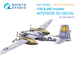 1/32 Quinta Studio A-26C Invader 3D-Printed Interior (Hobby Boss) (with 3D-printed resin parts) QD+32250