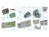 1/32 Quinta Studio A-26C Invader 3D-Printed Interior (Hobby Boss) (with 3D-printed resin parts) QD+32250