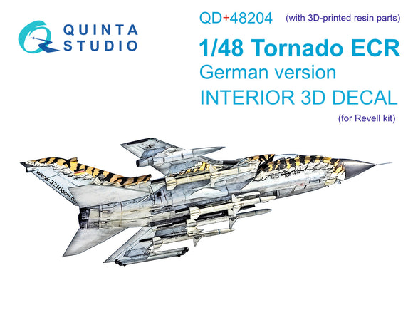 1/48 Quinta Studio Tornado ECR German 3D-Printed Interior (for Revell kit) (with 3D-printed resin parts) QD+48204