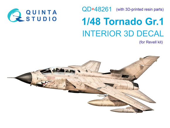 1/48 Quinta Studio Tornado GR.1 3D-Printed Interior (for Revell kit) (with 3D-printed resin parts) QD+48261