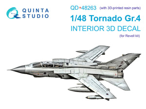 1/48 Quinta Studio Tornado GR.4 3D-Printed Interior (for Revell kit) (with 3D-printed resin parts) QD+48263