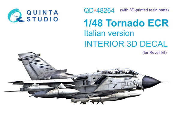 1/48 Quinta Studio Tornado ECR Italian 3D-Printed Interior (for Revell kit) (with 3D-printed resin parts) QD+48264