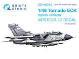 1/48 Quinta Studio Tornado ECR Italian 3D-Printed Interior (for Revell kit) (with 3D-printed resin parts) QD+48264