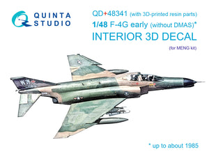 1/48 Quinta Studio F-4G early 3D-Printed Interior (for Meng kits) (with 3D-printed resin parts) QD+48341