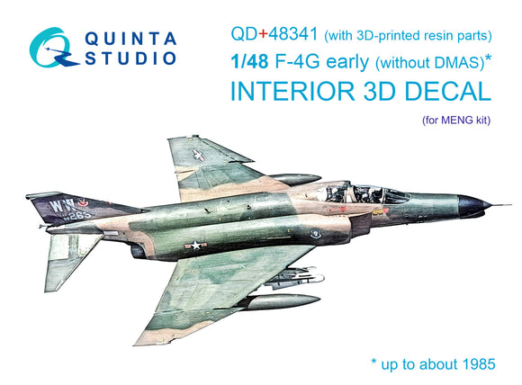 1/48 Quinta Studio F-4G early 3D-Printed Interior (for Meng kits) (with 3D-printed resin parts) QD+48341