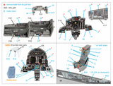 1/48 Quinta Studio F-4G early 3D-Printed Interior (for Meng kits) (with 3D-printed resin parts) QD+48341