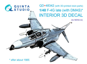 1/48 Quinta Studio F-4G Late 3D-Printed Interior (for Meng kits) (with 3D-printed resin parts) QD+48342