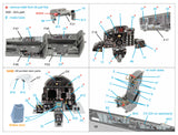 1/48 Quinta Studio F-4G Late 3D-Printed Interior (for Meng kits) (with 3D-printed resin parts) QD+48342