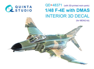 1/48 Quinta Studio F-4E with DMAS 3D-Printed Interior (for Meng kits) (with 3D-printed resin parts) (with 3D-printed resin parts) QD+48371