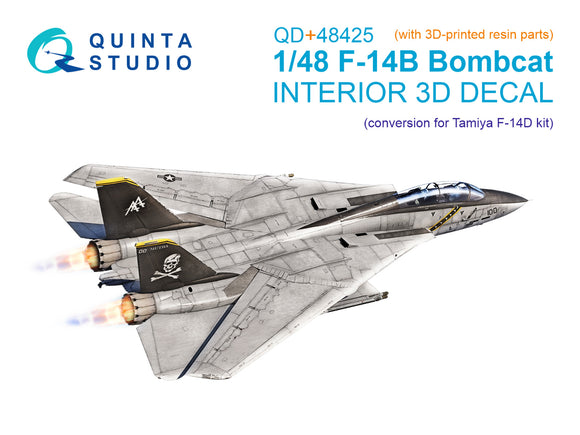1/48 Quinta Studio F-14B 3D-Printed Interior (for Tamiya kit) QD+ 48425