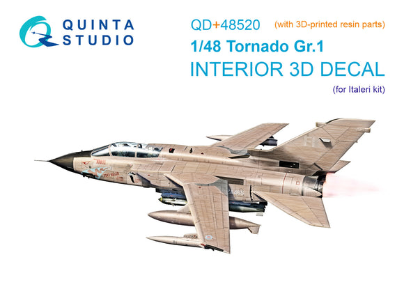 1/48 Quinta Studio Tornado Gr.1 3D-Printed Interior (for Italeri kit) (with 3D-printed resin parts) QD+ 48520