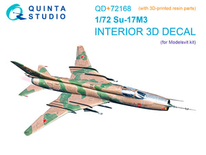 1/72 Quinta Studio Su-17M3 3D-Printed Interior w/3D Resin parts (Modelsvit) QD+ 72168