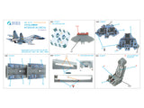1/72 Quinta Studio Su-30MKK 3D-Printed Interior  (with 3D-printed resin part)(for Trumpeter kit) QD+72177