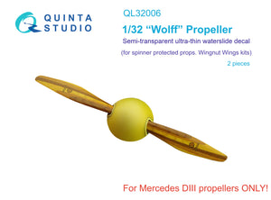 1/32 Quinta Studio Wolff Propeller Decals (WNW) QL-32006