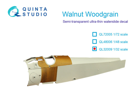 1/32 Quinta Studio  Walnut Woodgrain (all kits) QL-32009