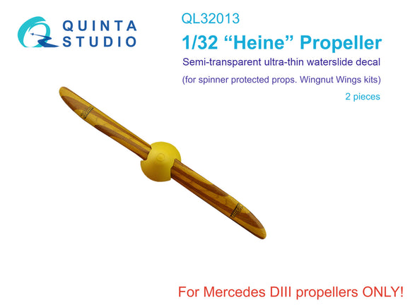 1/32 Quinta Studio Heine Propeller Decals (Wingnut Wings) QL-32013