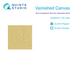 1/32 Quinta Studio Varnished Canvas, Regular, Semi Transparent Decals QL-32014