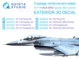 1/32 Quinta Studio F-16 block 30/32 reinforcement plates (Academy) QP32015