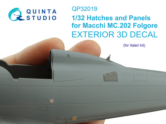 1/32 Quinta Studio Hatches and Panels for Macchi Mc. 202 Folgore (Italeri) QP32019
