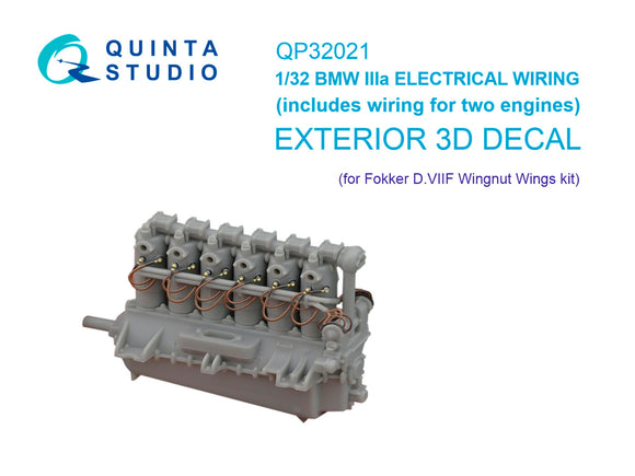 1/32 Quinta Studio BMW III Electrical wiring, for Fokker D.VIIF (Wingnut Wings) QP32021