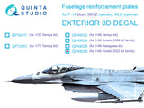 1/48 Quinta Studio F-16 block 30/32 reinforcement plates (Kinetic 2022 tool) QP48028