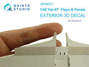 1/48 Quinta Studio Yak-9T Flaps and panels (Zvezda) QP48031