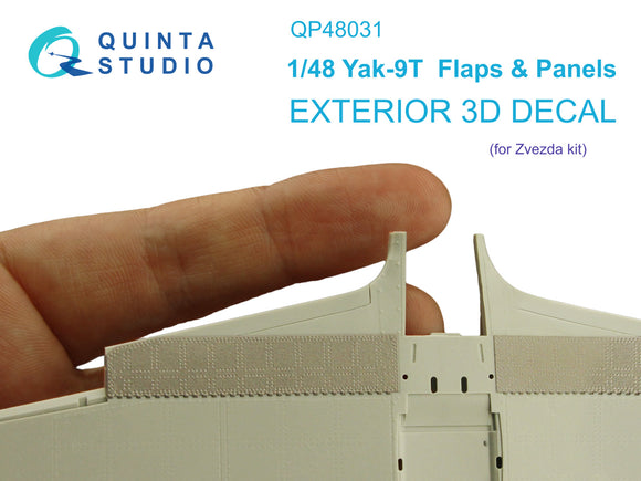 1/48 Quinta Studio Yak-9T Flaps and panels (Zvezda) QP48031