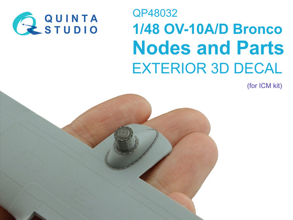 1/48 Quinta Studio OV-10A/D Bronco Nodes and Parts (ICM) QP48032