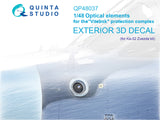 1/48 Quinta Studio Ka-52 Optical elements for the "Vitebsk" protection complex (Zvezda) QP48037