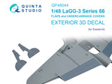 1/48 Quinta Studio LaGG-3 Series 66 Flaps and Undercarriage Covers (Zvezda) QP48044