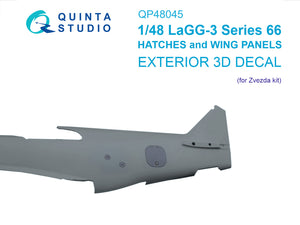 1/48 Quinta Studio LaGG-3 Series 66 Hatches and Wing Covers (Zvezda) QP48045