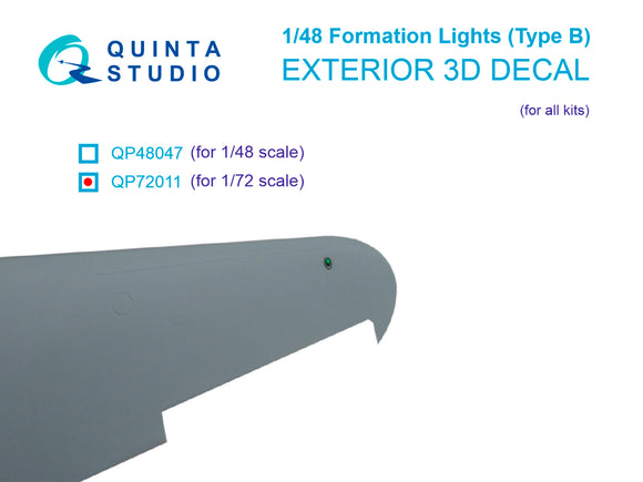 1/72 Quinta Studio Formation Lights (Type B) (for all kits) QP72011
