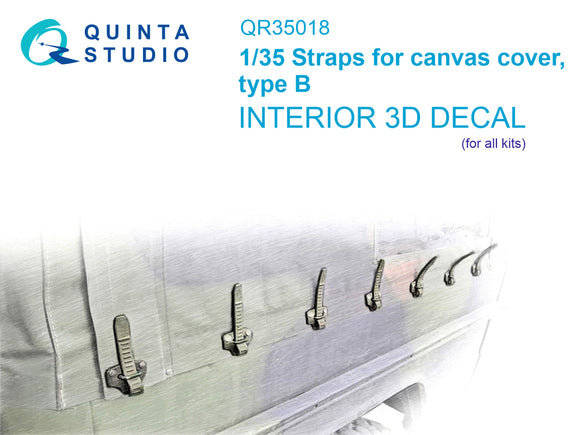 1/35 Quinta Studio Straps for canvas cover, type B QR35018