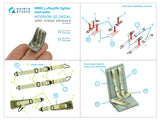 1/32 Quinta Studio WWII Luftwaffe fighter seatbelts (with metal buckles) (All kits) QR+32033