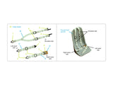 1/32 Quinta Studio WWII US fighter seat belts (with metal buckles) (All kits) QR+32034