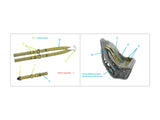 1/32 Quinta Studio British Fighter Seatbelts, mid WWII (with metal buckles) (All kits) QR+32046
