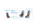 Quinta Studio K-36DM (initial release) ejection seat (for Su-17M3/M4/UM3/22, Su-24, MiG-29 9-12 Early aircraft) (All kits) QR+72038